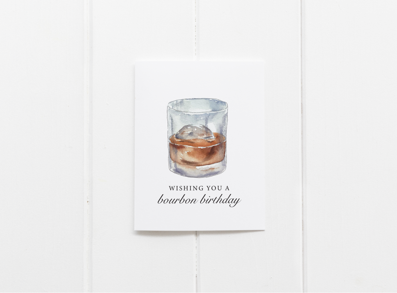 Bourbon Birthday Greeting Card
