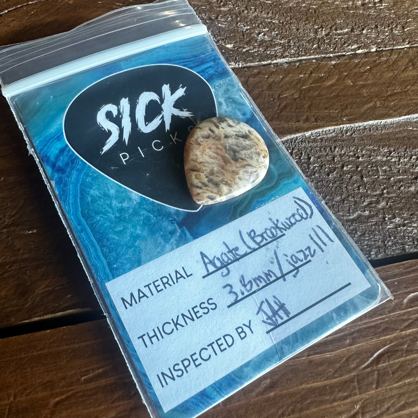 Sick Pick - Handmade Stone Guitar Pick