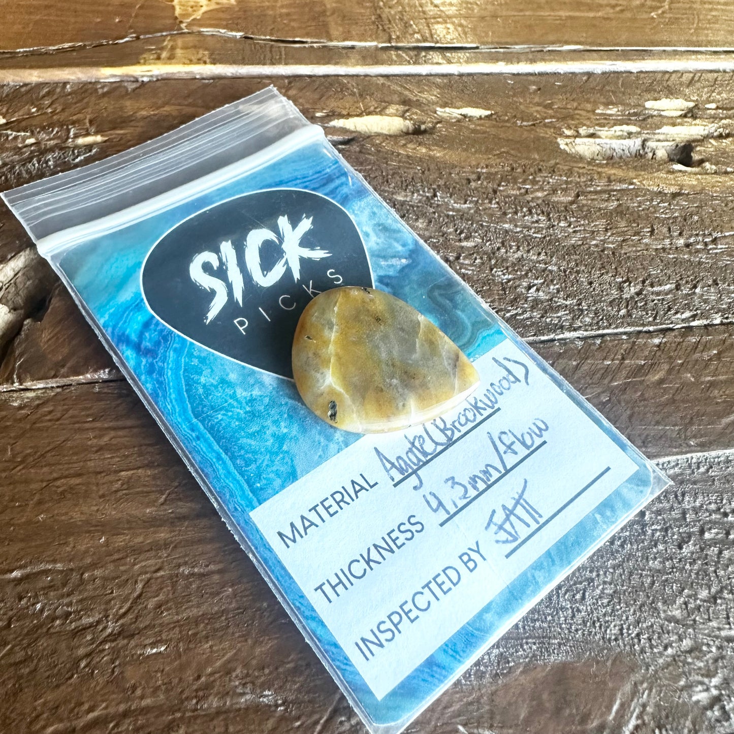 Sick Pick - Handmade Stone Guitar Pick
