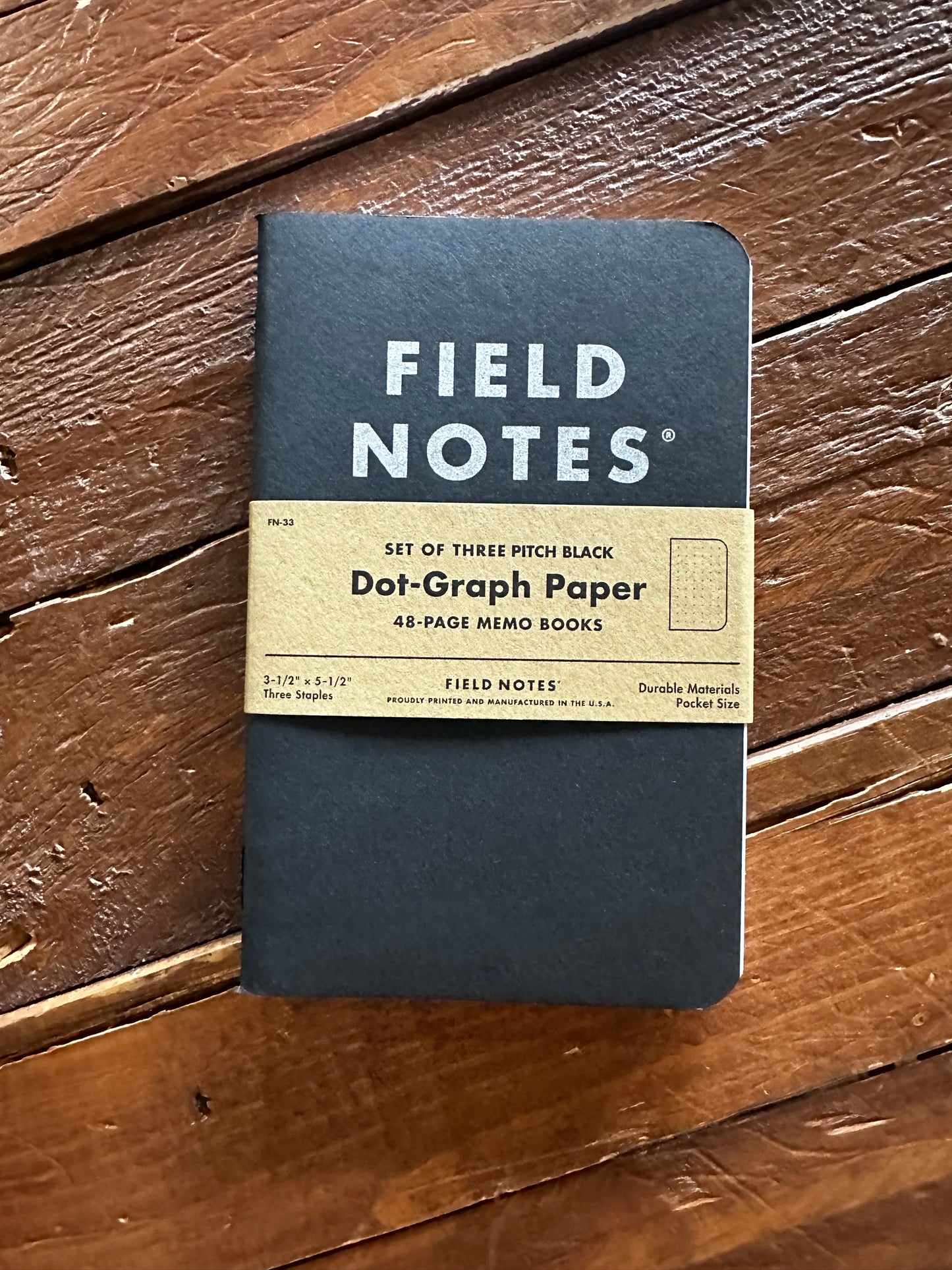 Field Notes - Pitch Black Memo Book