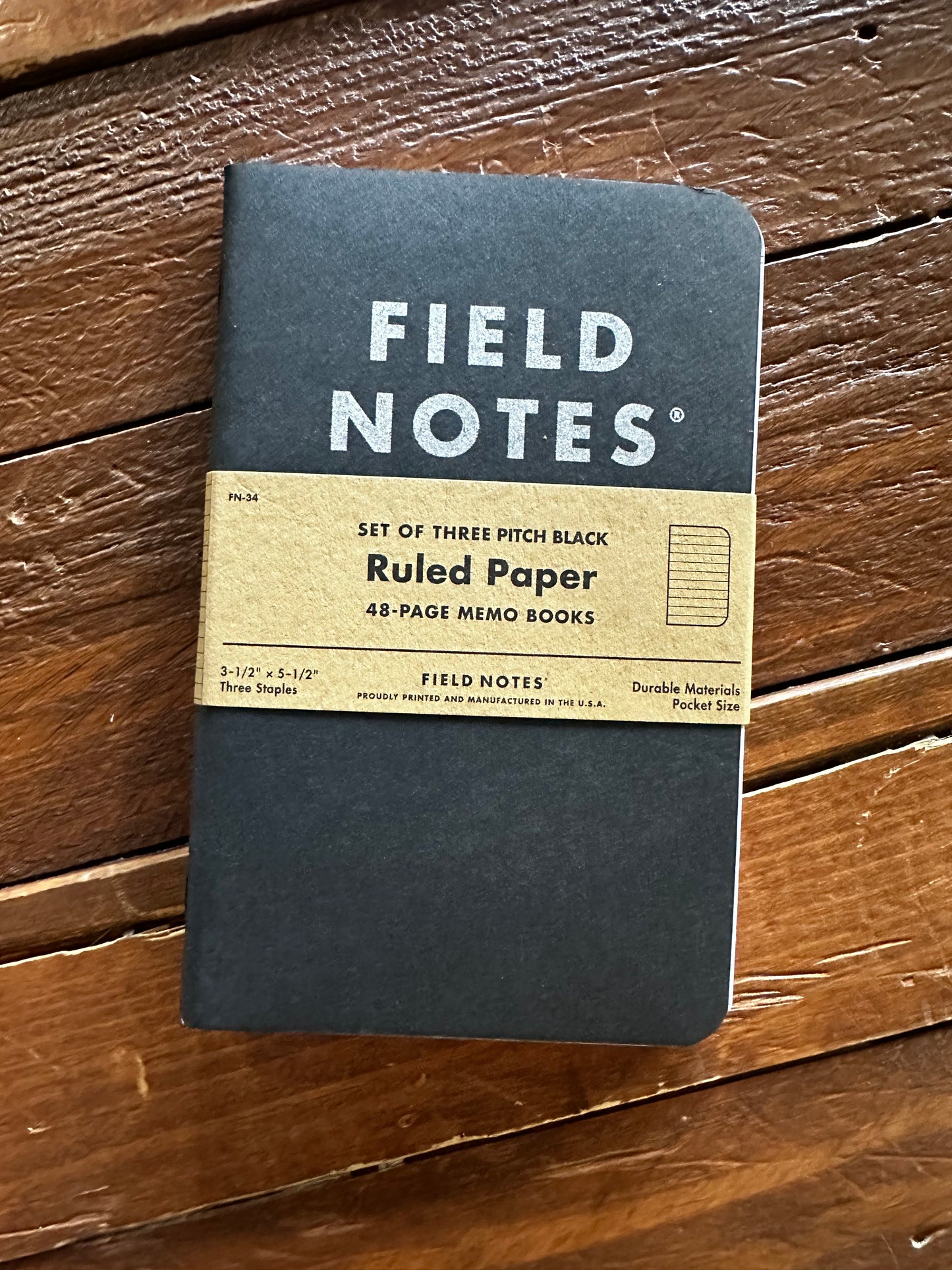 Field Notes - Pitch Black Memo Book