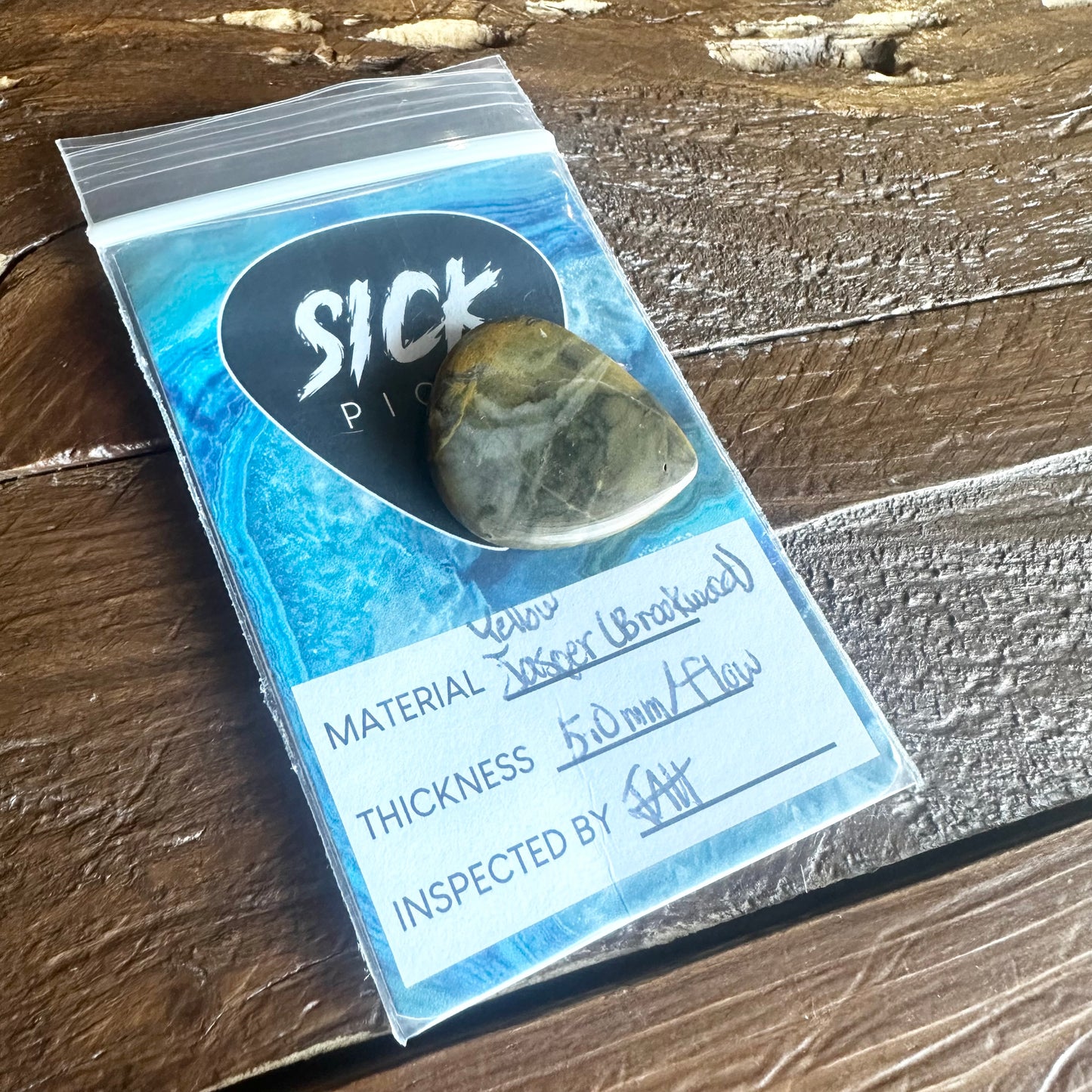 Sick Pick - Handmade Stone Guitar Pick