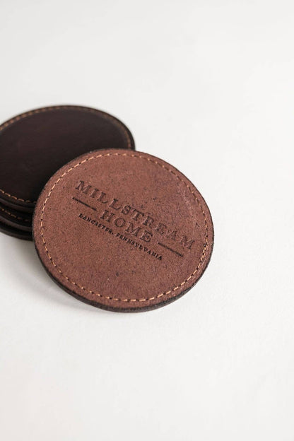 The Leather Coasters - Set of 4