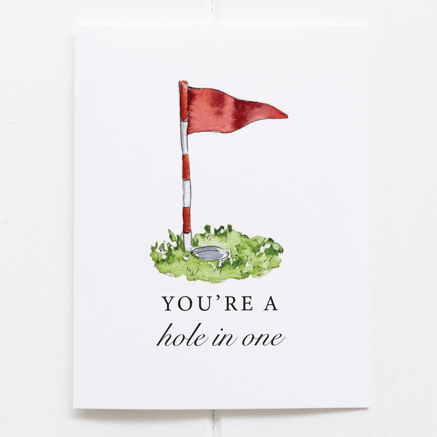 You're A Hole In One Golf Greeting Card Golfing Celebration