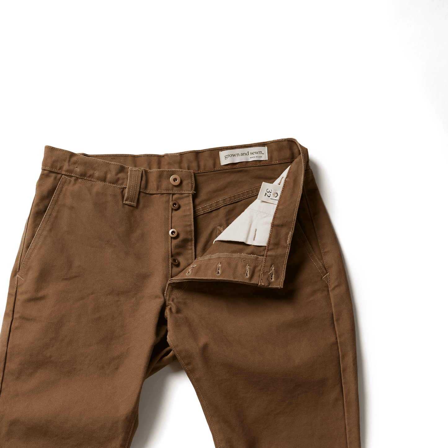 Grown and Sewn: Foundation Canvas Pant - 12 oz. - Barley